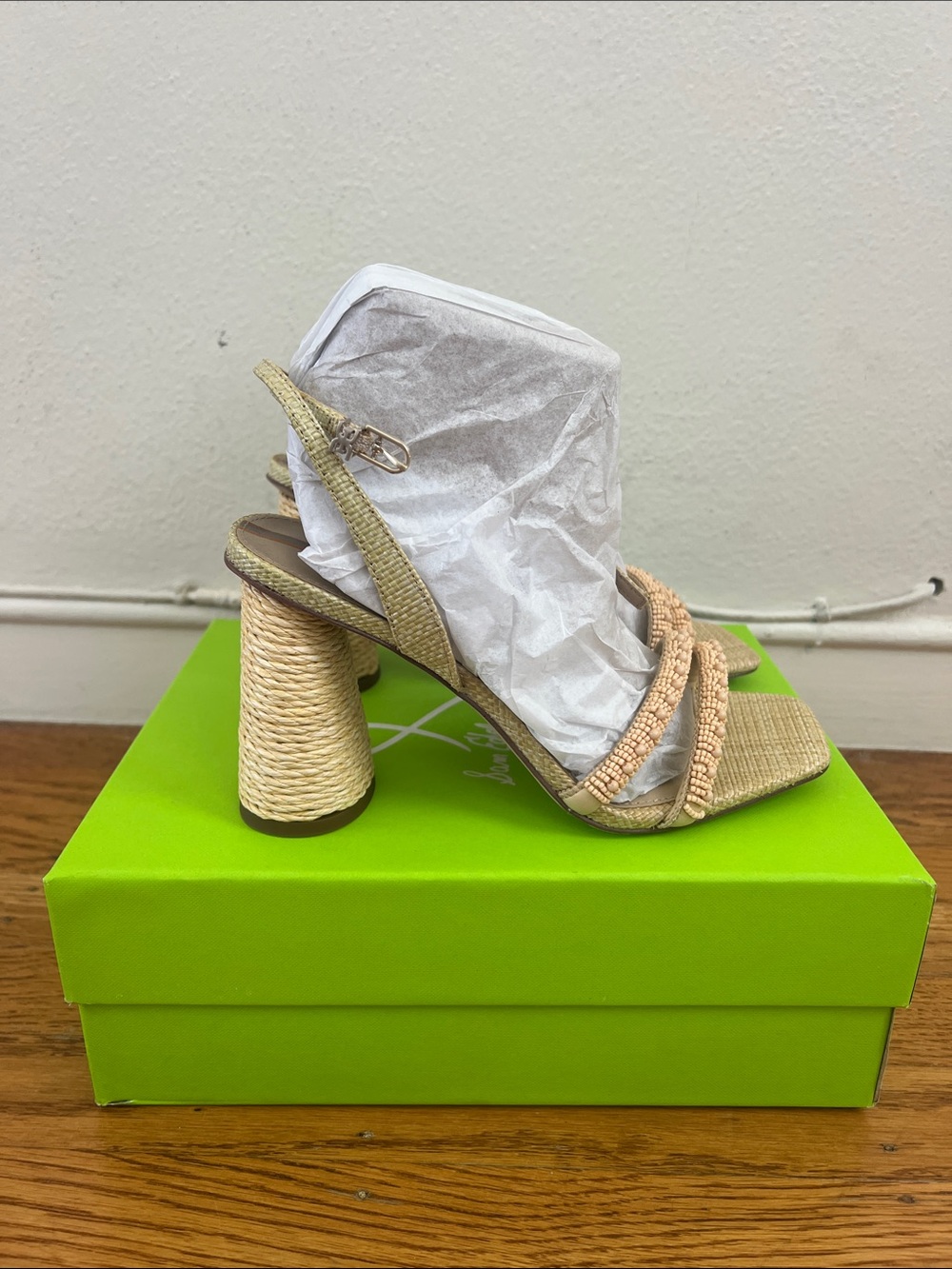 NWT Sam Edelman Kia Beads Block Sandal - Picture 11 of 14